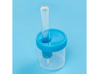 Factory Direct China Disposable Urine Specimen Blue Sample Collection Cup